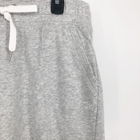 Calvin Klein Womens Eco Terry Pull On Skirt Large Grey Athletic Drawstring NWT - Picture 7 of 14